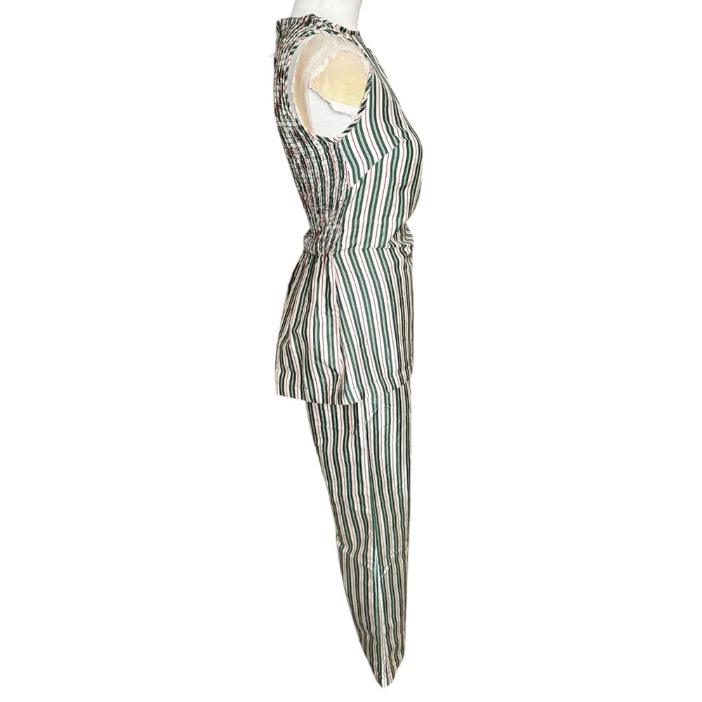 Striped Sleeveless Jumpsuit - Picture 10 of 15